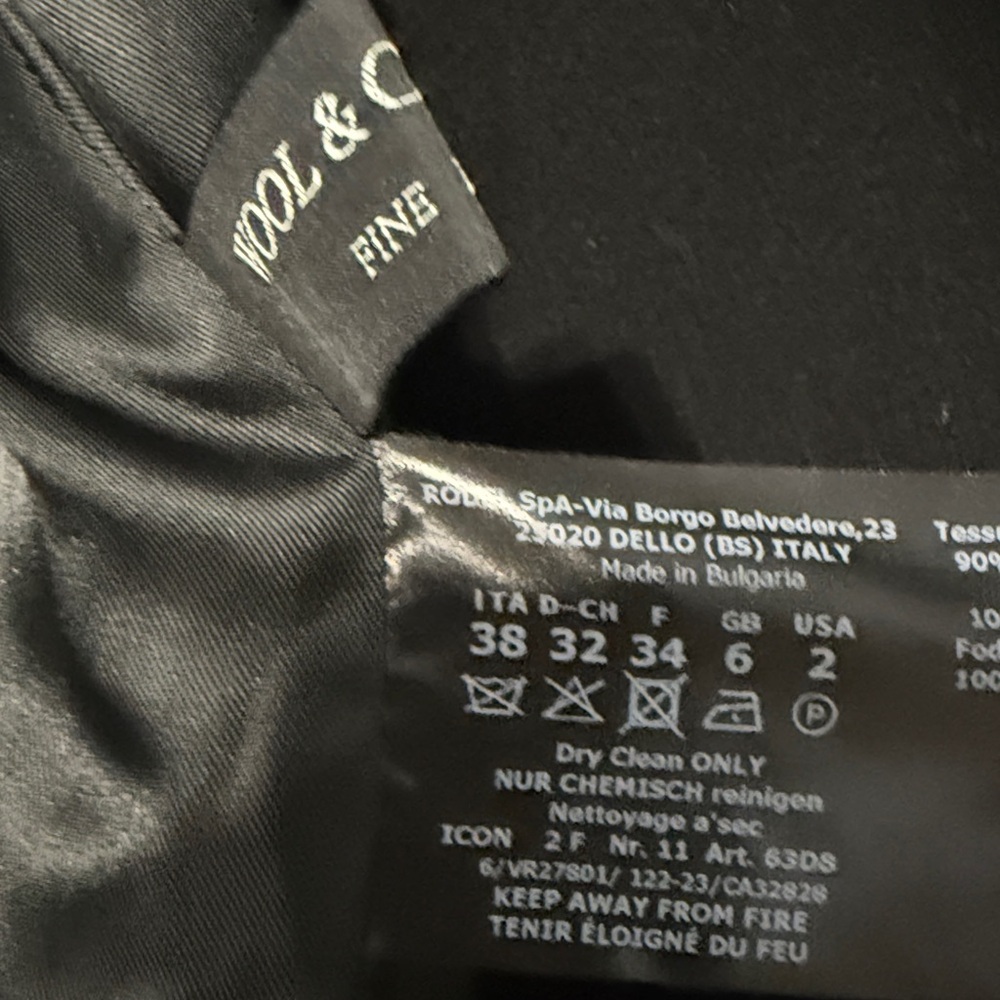Cinzia‎ Rocca Icons Long Double Breasted 6 Button Wool Cashmere Trench Coat US 2 - Picture 11 of 13
